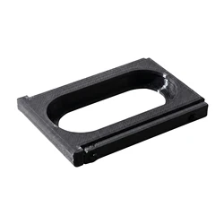 Universal Band Adapter Bracket Frame for Fitness Trackers with Elastic/Silicone Wristbands (Black)