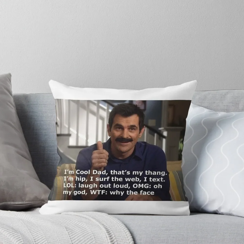 

Modern Family Phil Dunphy meme quote Throw Pillow Christmas Pillowcase Pillows Aesthetic