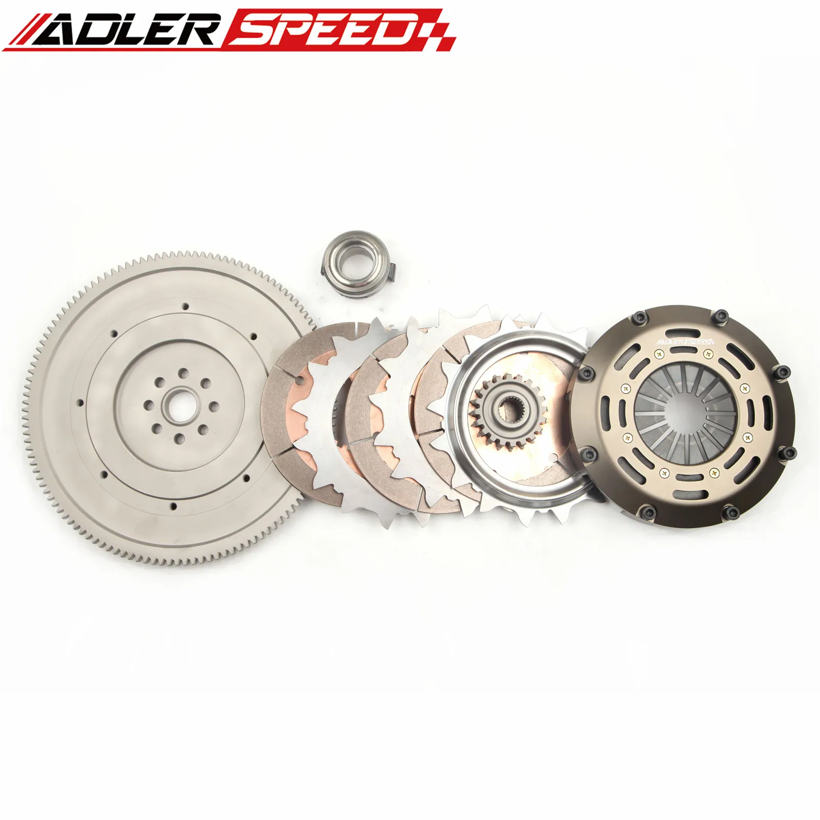 A+ ADLERSPEED 7.25인치(185mm) 레이싱 클러치 트리플 디스크 키트 (2004-18년식 스바루 임프레자 WRX STI EJ25 6단 변속기용)