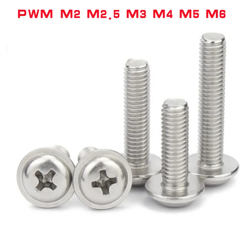 M2.5 Flat Head / Round Head / Socket Head Screws Phillips / Allen Key  Stainless