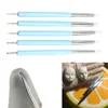 5pcs/set Double-ended Dotting Tools Set Nail Art Embossing Tools Pottery Craft Art Silicone Brushes Pottery Clay Tool 1