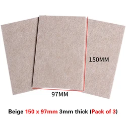 Durable Noise-Reducing Felt Floor Protectors (Beige)
