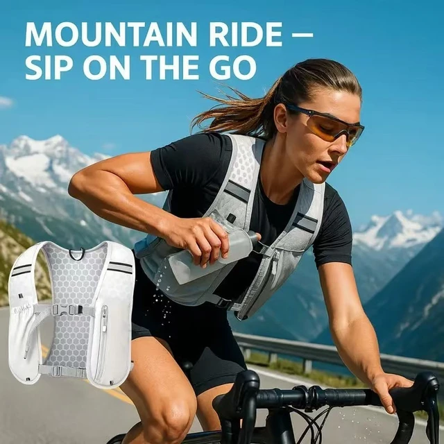 Sac à dos d'hydratation léger pour les sports de plein air - Porte-eau ergonomique pour la course à pied, le cyclisme, la marche et le kayak 2 Sac à dos d'hydratation léger pour les sports de plein air - Porte-eau ergonomique pour la course à pied, le cyclisme, la marche et le kayak 2