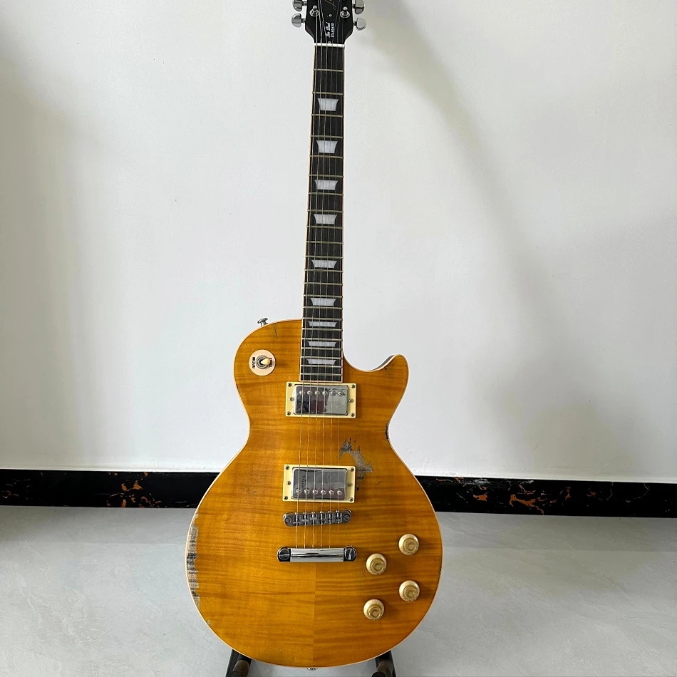 LP Electric Guitar Relic Chrome Hardware