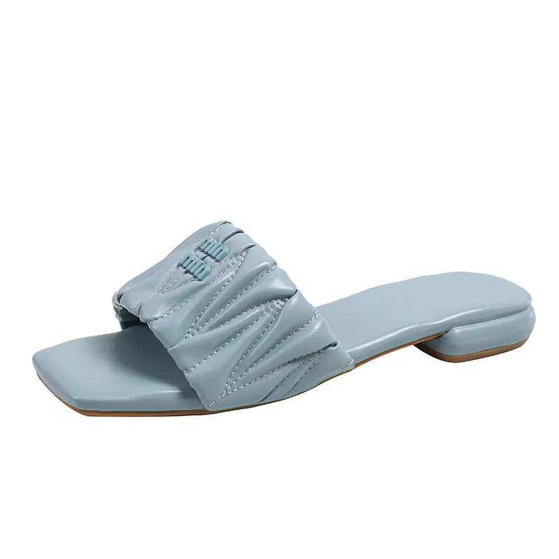 Women Sandals Summer Flats Shoes 2024 New Fashion Thick Slippers Beach Flip Flops Causal Ladies Shoes Low Heels Slides Zapatos