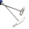 Small Hammer DIY Repair Tools Metal Rubber Mini Hammer Double Heads Portable Hammer For Jewelry Watch Repairing 4