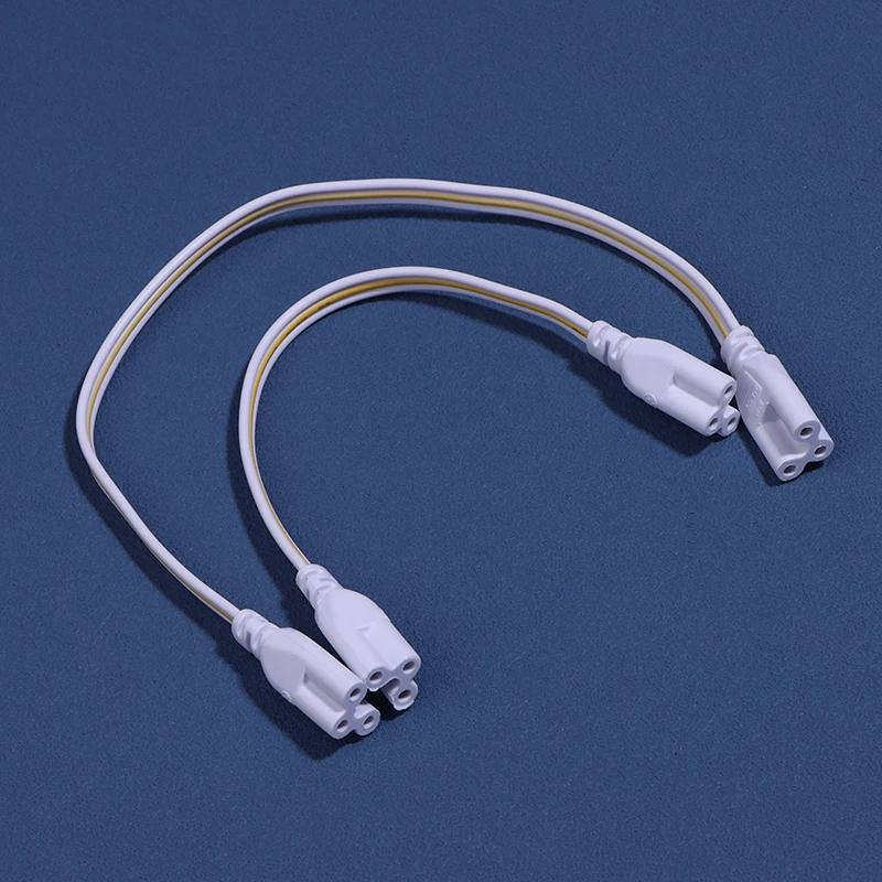 5Pcs Flexiable Double End 3Pin LED Tube Connector Cable Wire T4 T5 T8 Extension Cord For Integrated LED Tube Light Bulb