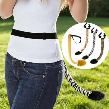 Coda di Animale in Peluche per Costumi, Accessorio Leggero e Morbido, Facile da Indossare per Cosplay e Mascherata