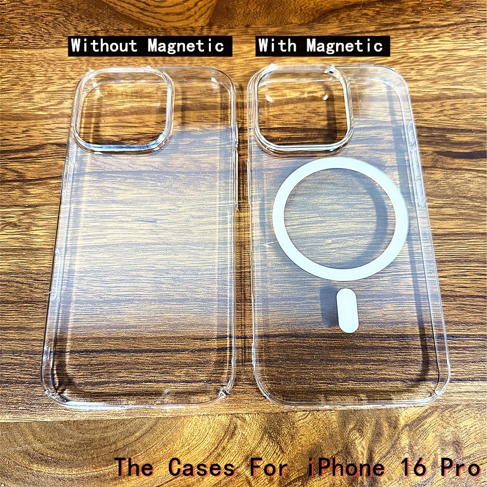 Ultra-Durable Clear Shockproof Phone Case - Slim, Hard Magnetic Protection