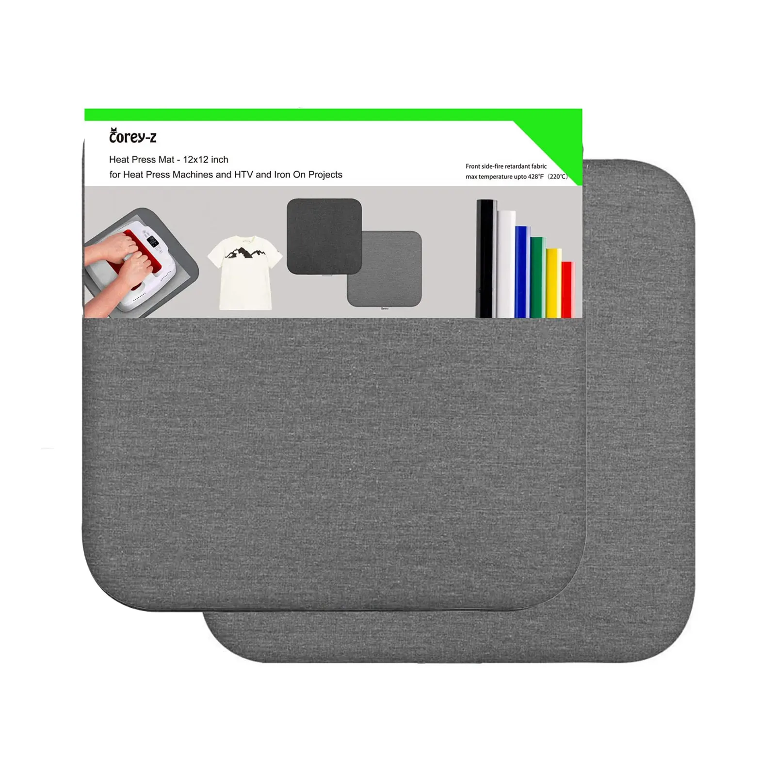 Heat Press Mat for Heat Press Machines HTV Craft Vinyl Iron On Projects for Cricut Easypress 1Pc heat press mat