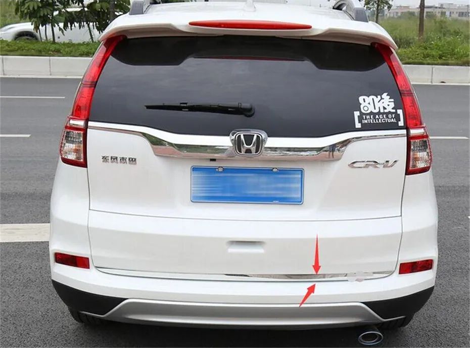 For 2017-19 2021 HONDA CR-V CRV Chrome Steel Tail Door Trunk Lid Strip Trim 1PCS