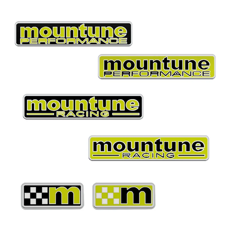 Distintivo In Metallo M Logo Car Rear Trunk Body Sticker Emblema Per Ford Mountune Performance Racing Fiesta Ecosport Escort Focus St Line
