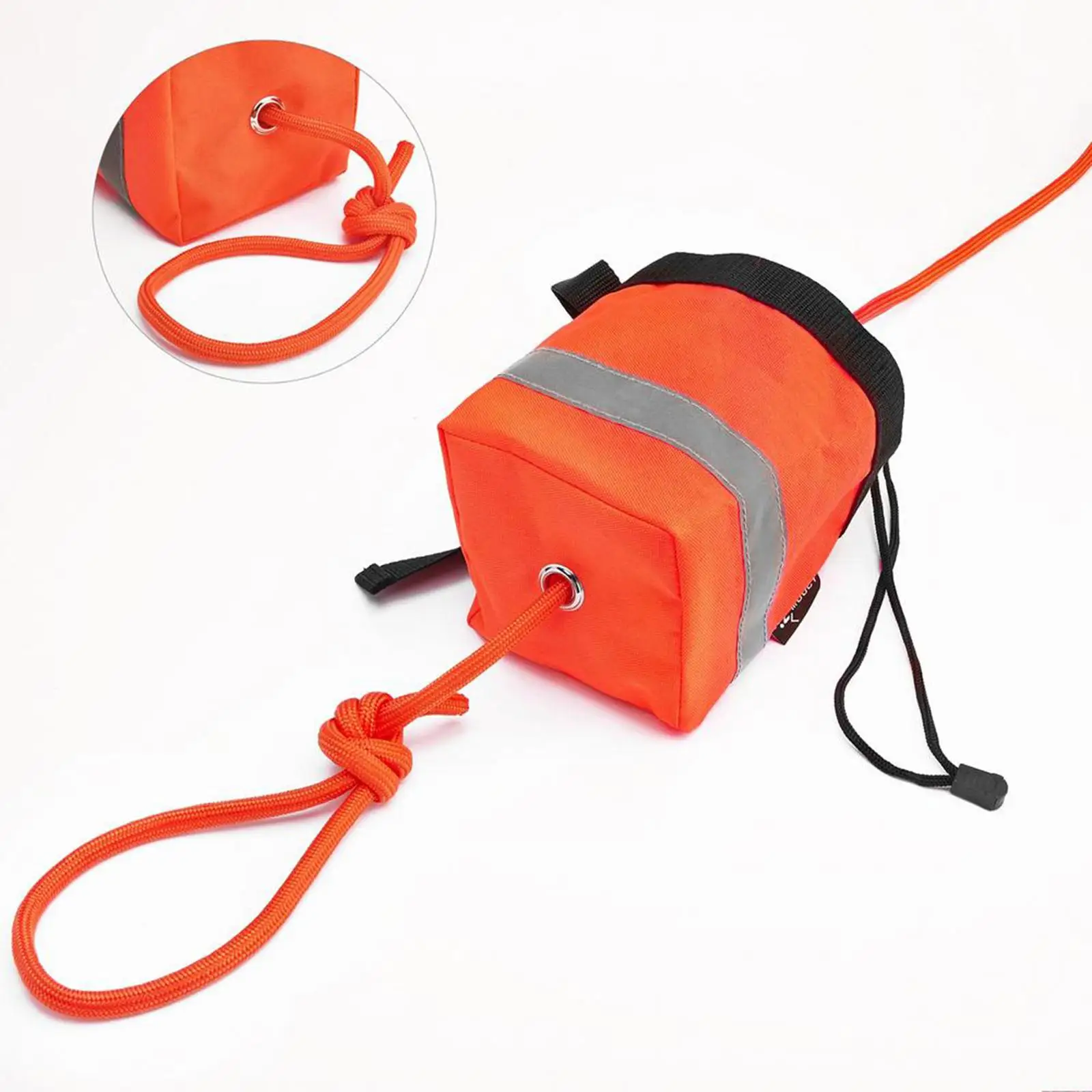 Throwable Rope Throw Bag Throw Rope Practical Emergency Rope Rope Throw Bag for Boating Fishing Buoyant Dinghy Canoe Raft