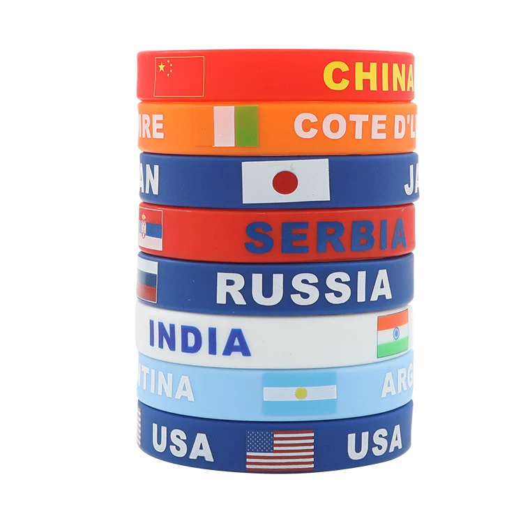 Palestine Wristband 2pcs Sport Silicone Bracelet Rubber Band Fashion Accessory Customized