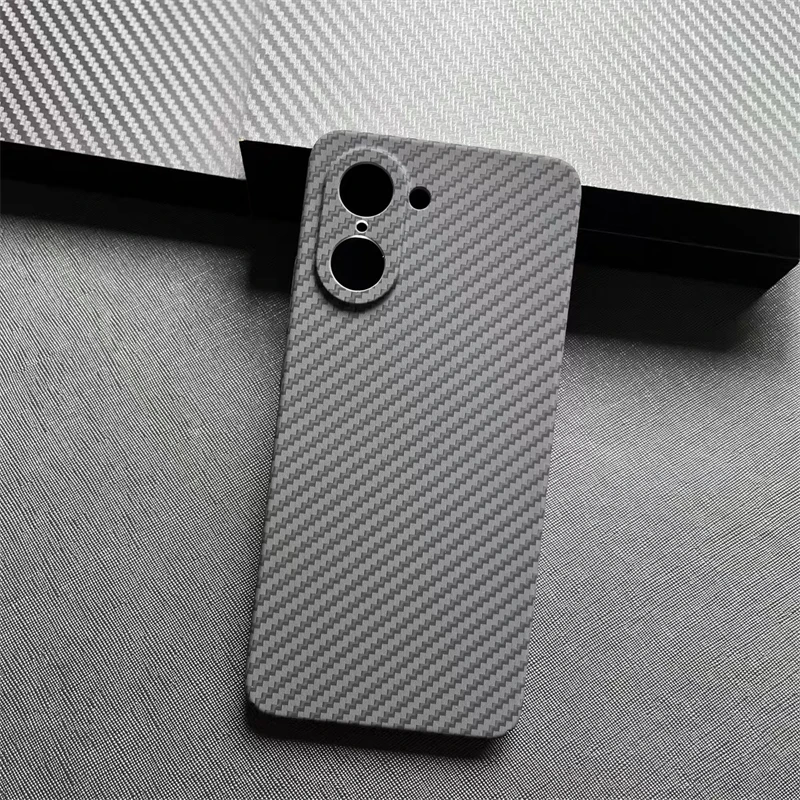 Slim Matte Hard Carbon Fiber Texture Pattern Case with Bumper Protection
