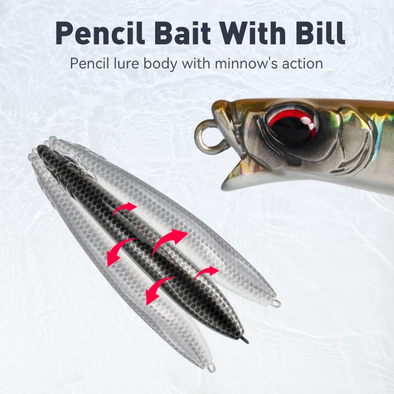 KINGDOM HY Pencil Baits Artificial Fishing Lures 8g 11g 14.5g 17.5g 20g Sinking  Pencil 70mm 80mm 90mm Sea Bass Long Throw Pencil