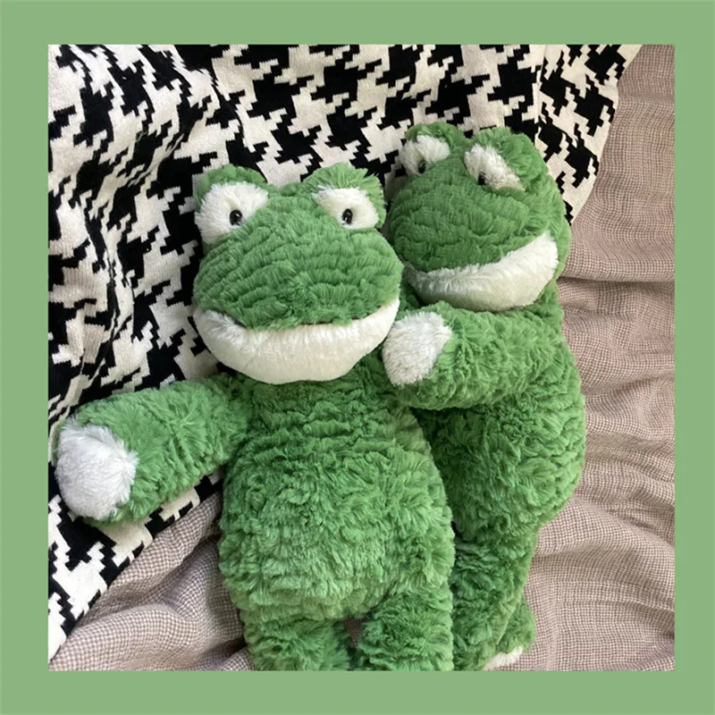 

Wavy Frog Plush Toy Cute Elephant Rabbit Hippo Baby Soothing Stuffed Smile Doll Decoration Halloween Children's Birthday Gift
