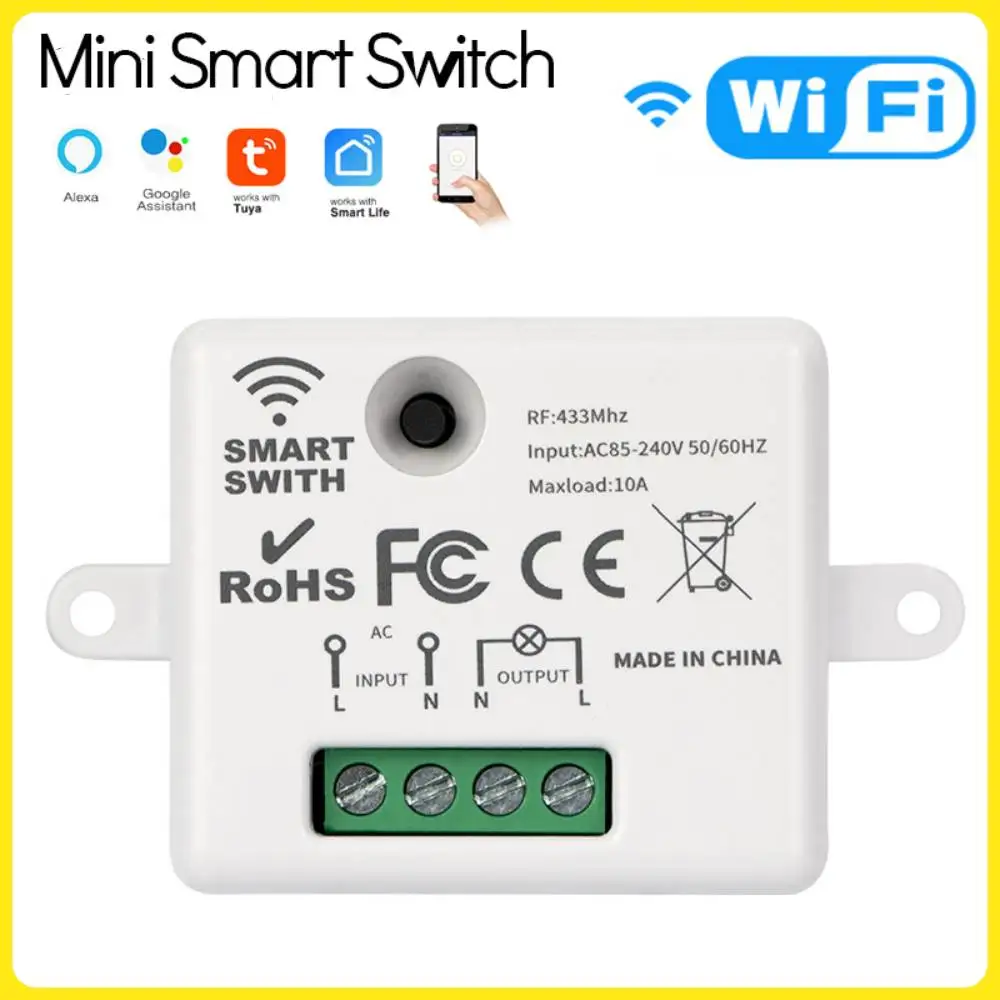 

Tuya Smart Switch RF/RF433 + WiFi Dual Control Tuya Single Wire Intelligent Switch AC 85-240V On-off Device Smart Switches Home