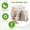 100/50//20/10Pcs Shower Bath Sisal Soap Bag Natural Sisal Soap Bag Exfoliating Soap Saver Pouch Holder for Bath & Shower Use 3