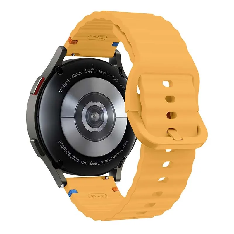 Enhanced Liquid Silicone Wave Watch Strap – Ultra Light Matte Finish Wristband with Quick Release