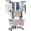 Clothes Drying Rack,Folding Clothes Rail Storage Rack, 4 Tier Clothes Horses Rack Stainless Steel Laundry Garment Dryer Stand 1