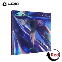 LOKI T3 Astringent Carbo Sponge Table Tennis Rubber (T3 Red)