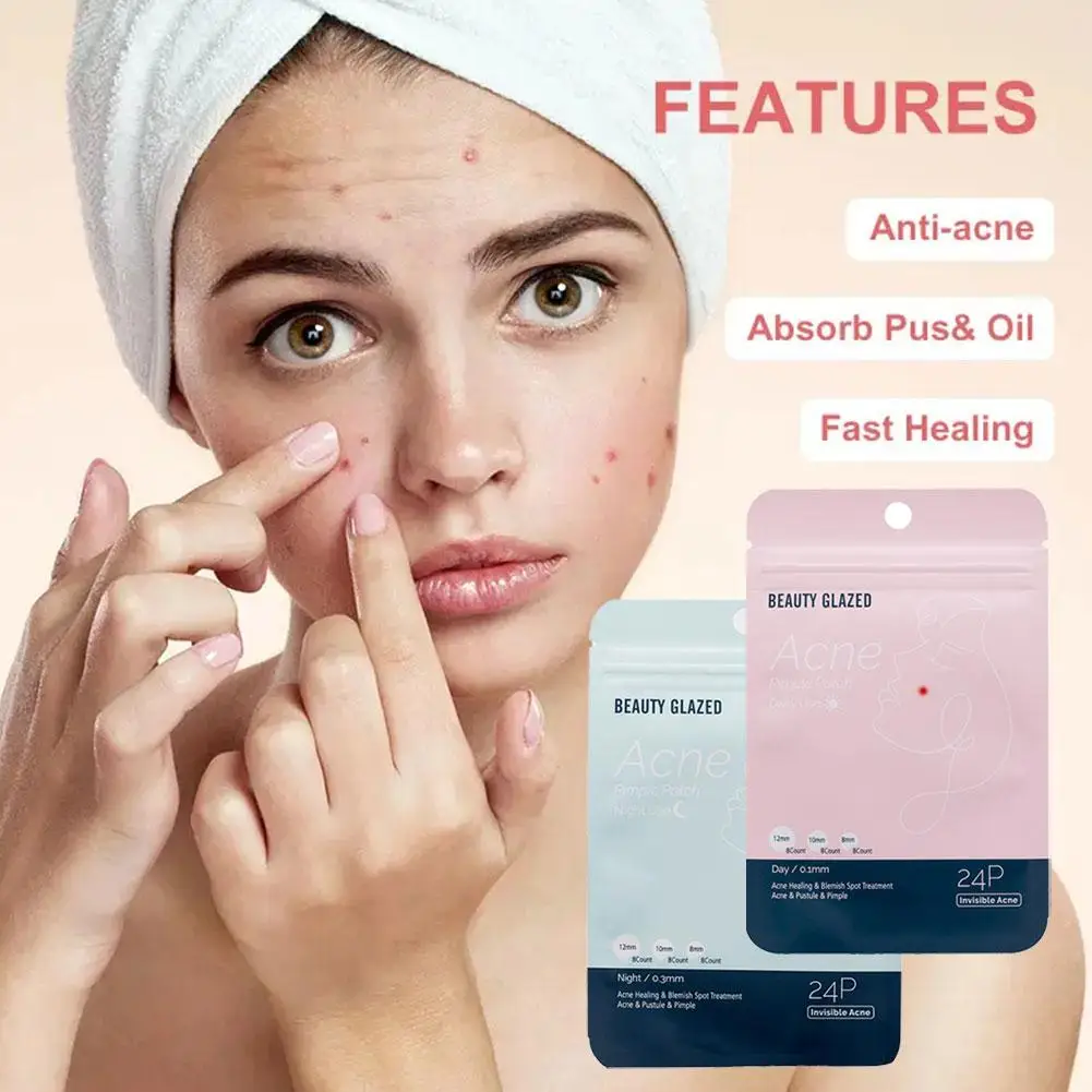 Patches Acne Patch Acne Pimple Patch Stickers Day Night Face Acne Invisible Hydrocolloid Beauty Use Transparent Removal Too R8K8