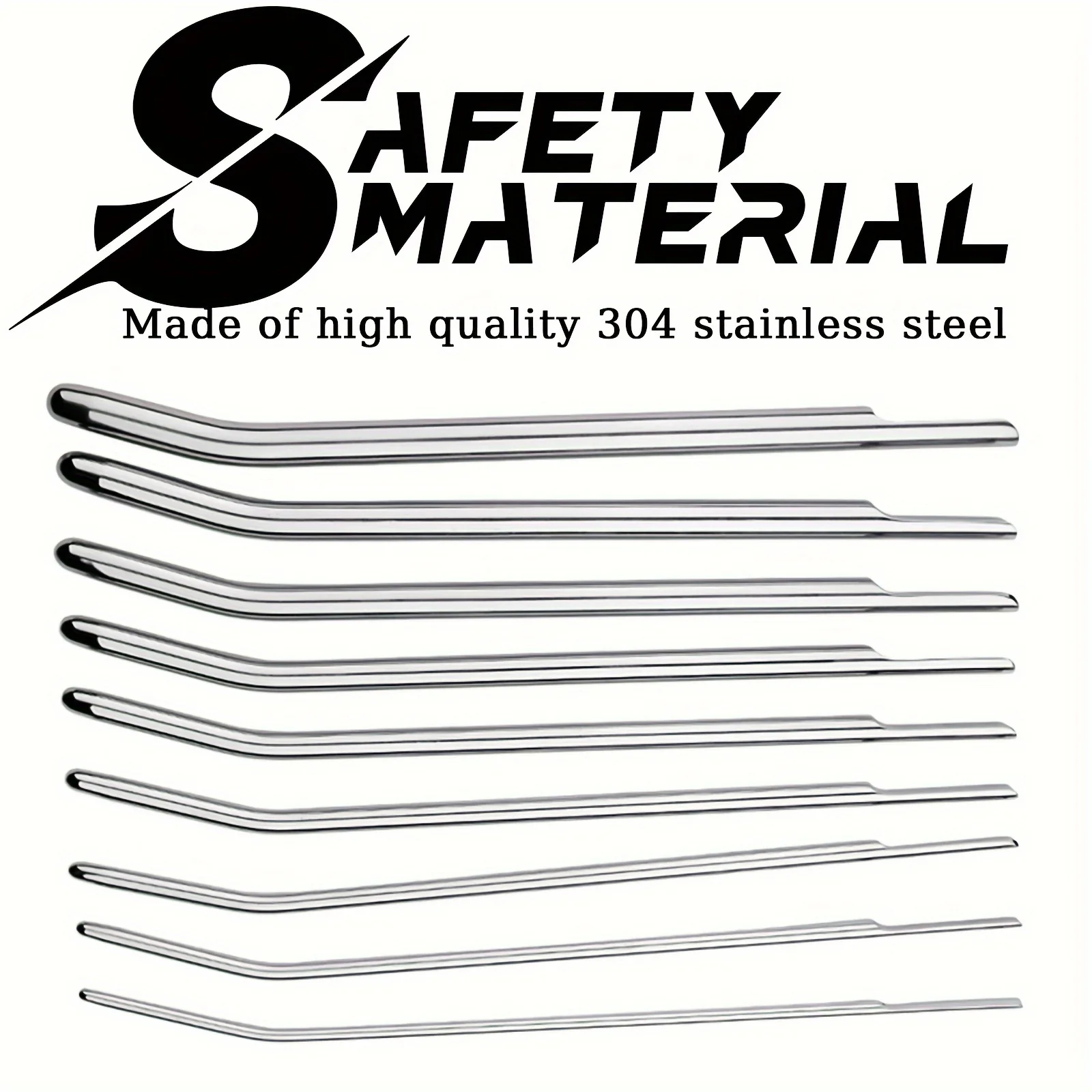 Solid Stainless Steel Urethral Male Voice Plug Urethral Elastic Toy penis sex toys