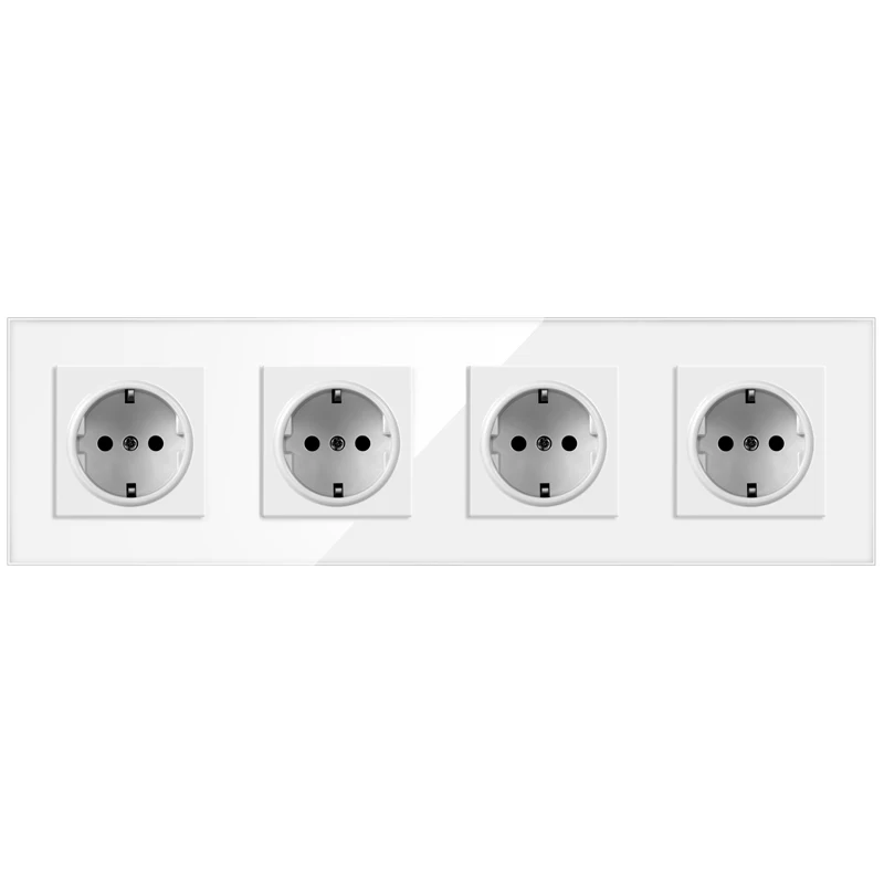 4x sockets white