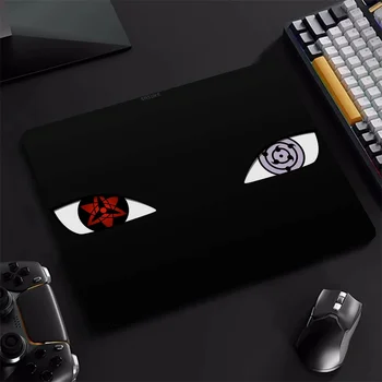 N-narutoes alfombrilla de goma para Pc, accesorios pequeños para Pc, alfombrilla de ratón personalizada, alfombrilla de ratón de Anime para juegos, accesorio de escritorio para niña 1