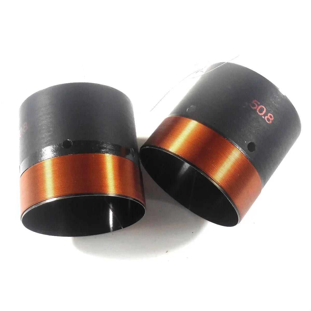 2PCS 50.8mm 보이스 코일 구리선 8옴 라우드스피커 수리용 검정색 알루미늄..