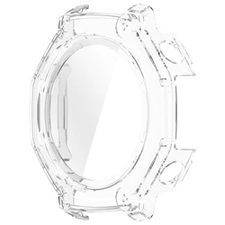 Durable Tempered Glass PC Case for Smartwatch - Full Protective Skin & Hard Shell Guard (Clear)