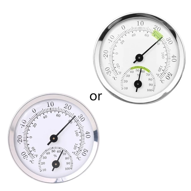Acheter Cadran intérieur analogique grand thermomètre rond hygromètre  humidité température mètre
