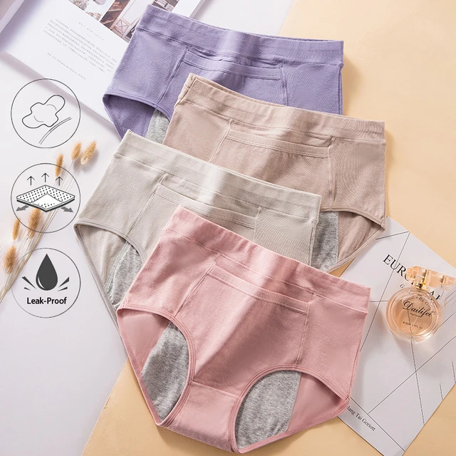 Women Lace Panties Menstrual Leak Proof Mid Waist Cotton Crotch Hygiene  Pants Briefs Most Comfortable Womens Underwear - AliExpress