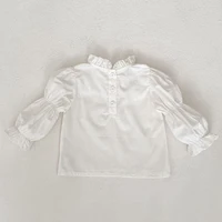 New autumn baby clothing, 0-5 year old female baby, fashionable and versatile lantern sleeve base coat 2