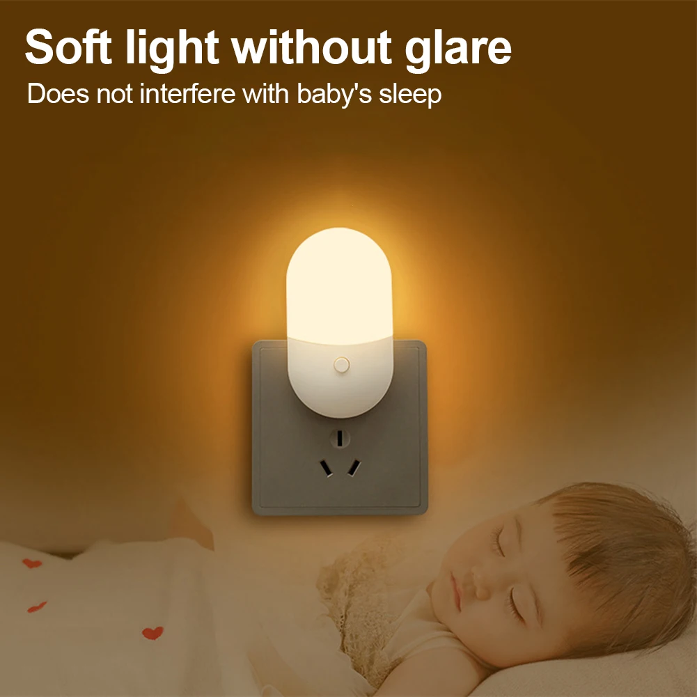 Charming LED Bedside Night Light - Soft Glow Children's Room & Hallway Decor Gift