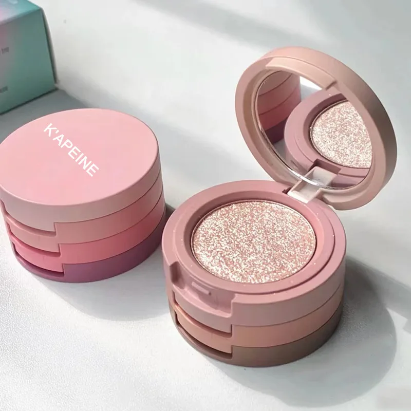 3-in-1 Makeup Palette Matte Pearlescent Eyeshadow Blush Highlighter Contouring Three-layer All-in-one Palette Brightening Skin eye shadow eye shadow plate