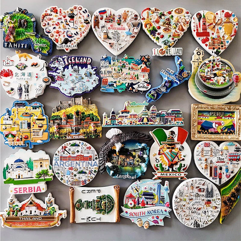 Fridge Magnets Decor Japan Korea Germany Russia New Zealand Italy Turkey Peru Tourist Souvenir Magnetic Refrigerator Paste Gifts Fridge Magnets Aliexpress