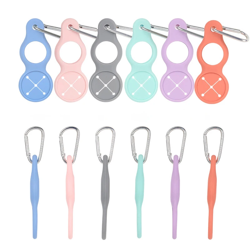 Description Picture 3 of itemSilicone Sports Kettle Buckle Outdoor Carabiner Water Bottle Holder Towel Hook Clip Backpack Hanger Camping Hiking Cycling Tools