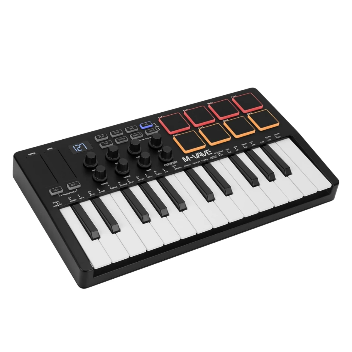 M-VAVE SMK-25 USB MIDI Keyboard Controller Mini 25-Key Wireless