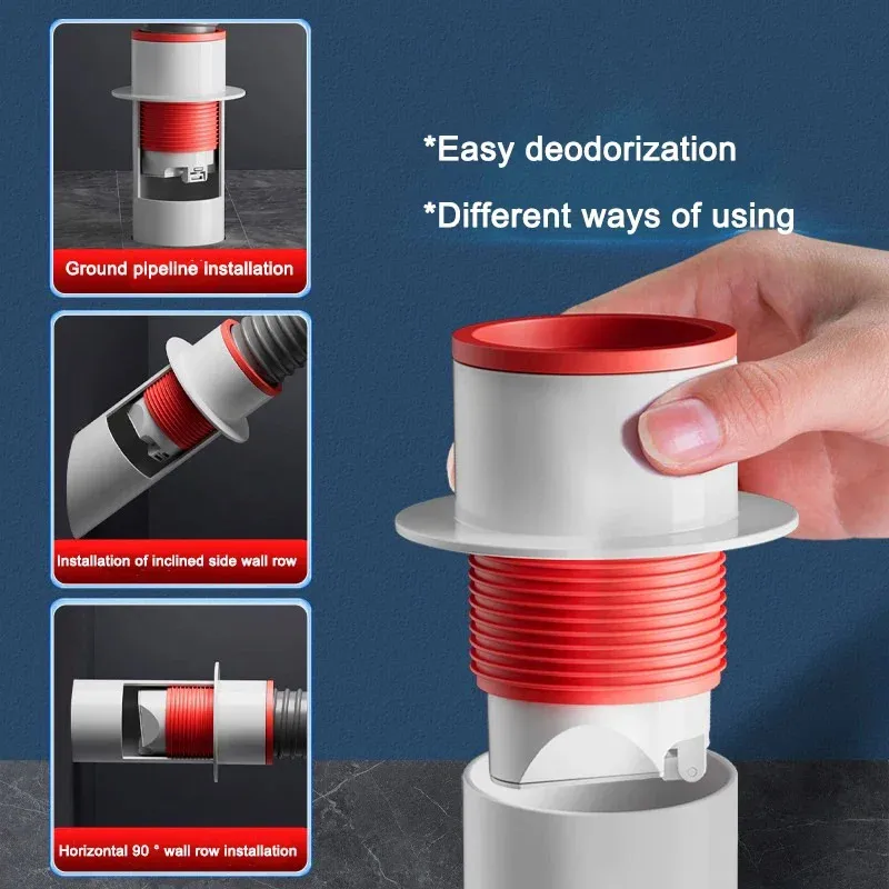 Sewer Deodorant Floor Drain Core Kitchen Drain Filter Anti Odor Pest Strainer Plug Trap Prevention Anti-backflow Sealing Plug