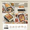 220V Foldable Electric Hot Pot Electric oven Multifunctional Cooker Household Barbecue Maker Electric Steaming Cooker Frying Pan 4
