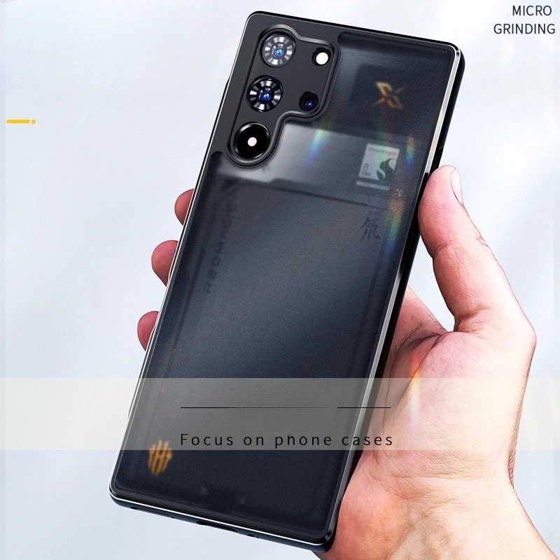 Luxury Armor Matte Magnetic Back Cover with Wireless Charging Compatibility