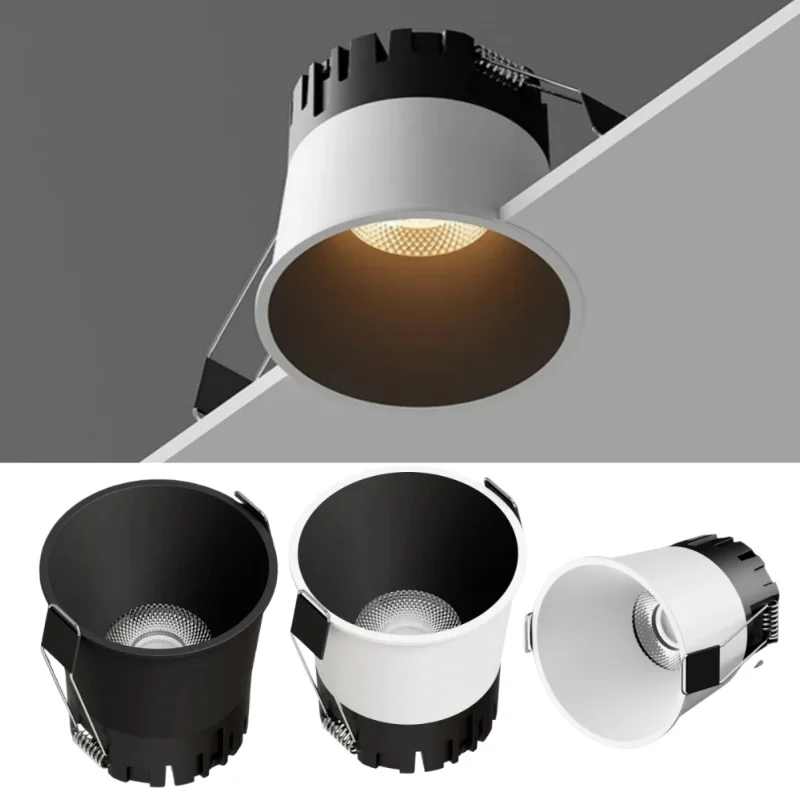Mini Anti-glare LED COB Spotlight Dimmable LED Downlight 18W 110V 220V S8c1fbe10efb746749bbd6bc49c0512cbp