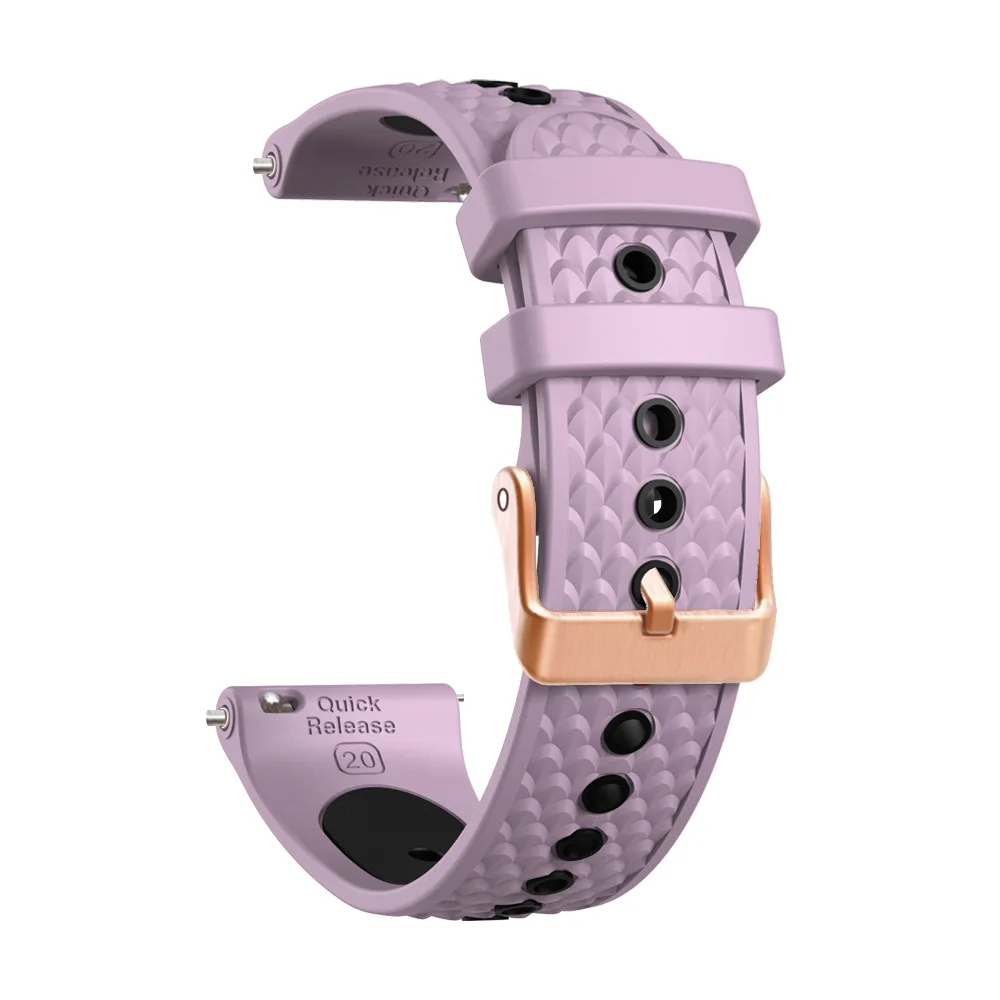 20mm Silicone Sport Watch Strap Band – Universal Wristband Replacement