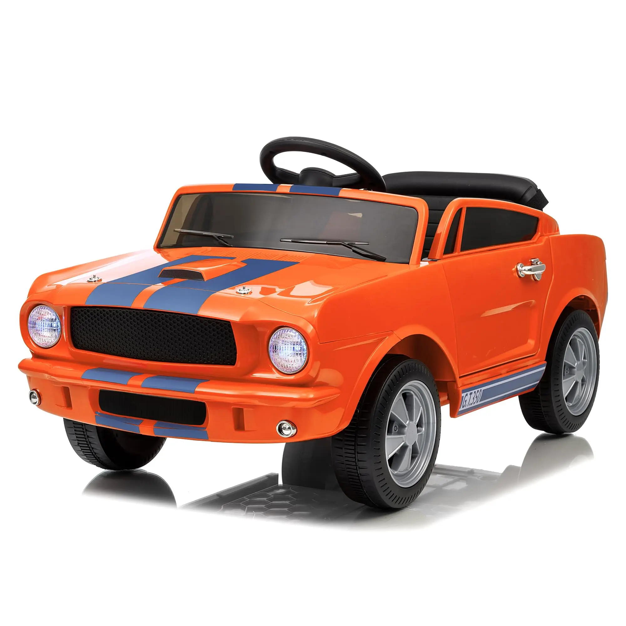 12V Kids Ride on Car With Remote Control, Electric Car Toy LED Lights & Music With For Children Ages 3-7