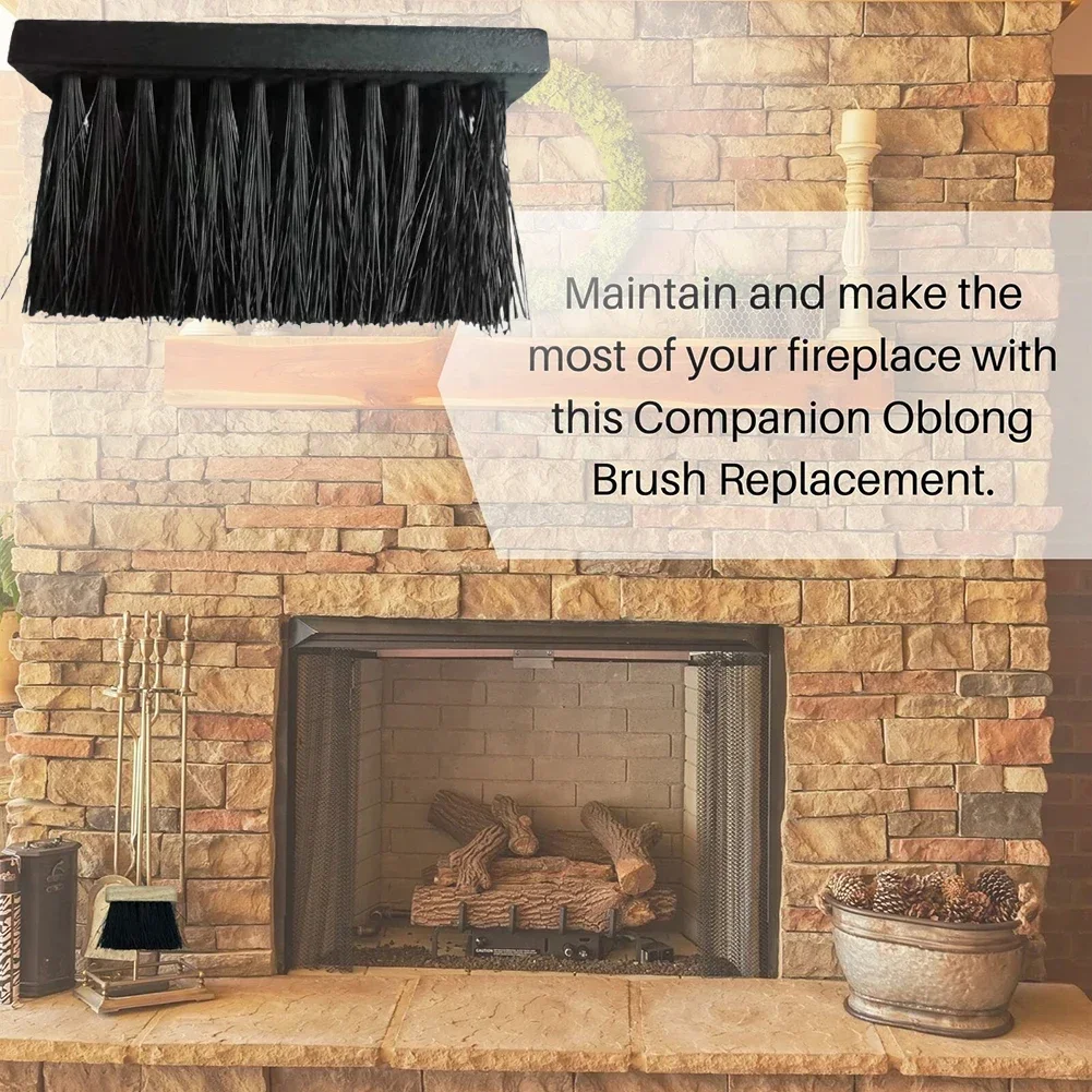 Fireplace Brush Chimney Cleaner Brush Fireplace Head Replacement Broom Spare Brushes Cleaning 1Pc