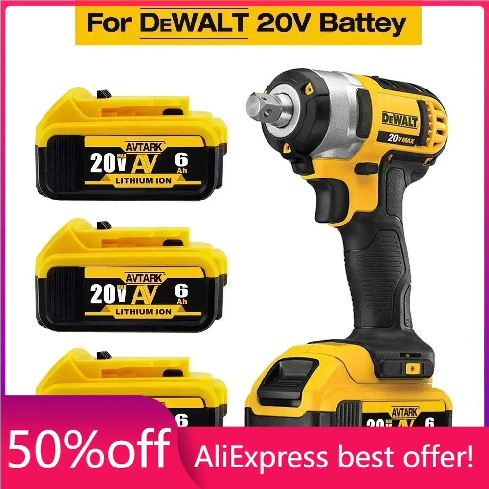 

2023 Upgrade 20V 6.0Ah 8.0Ah DCB200 Replacement Li-ion Battery for DeWalt MAX XR DCB205 DCB201 DCB203 power tool Batteries