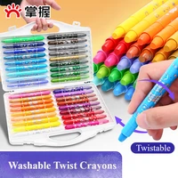 12/36/48 Twistable Crayons Washable Smooth Texture Crayon for Kids, Easy To Clean for Coloring, DIY Craft Project, Art Supplies 1
