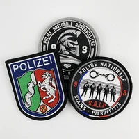 Buy Custom Embroidery Patches Personalized Design Logo Iron on Merrow Border PVC Chenille Badges Woven Emblems for Clothing Caps Online - Image 5